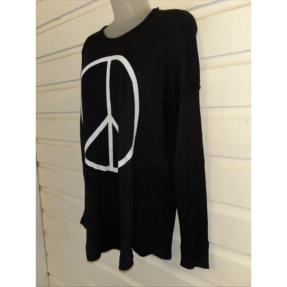 Show Me Your Mumu Mellow Waffle Long Sleeve Pullover Top Size M - Picture 4 of 8